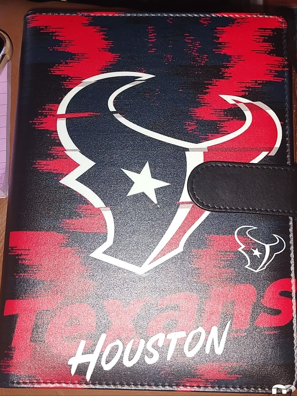 New! A5 Houston Texans Binder Notebook With Texans Paper